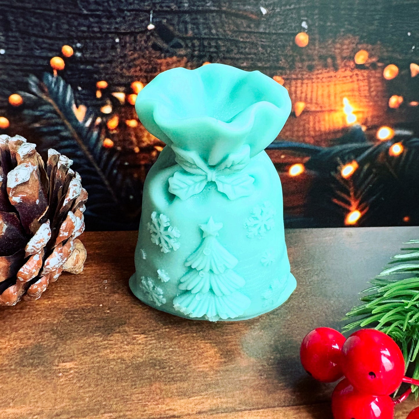 Chunky Knit Blanket Santa Sack